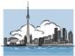 Toronto skyline graphic